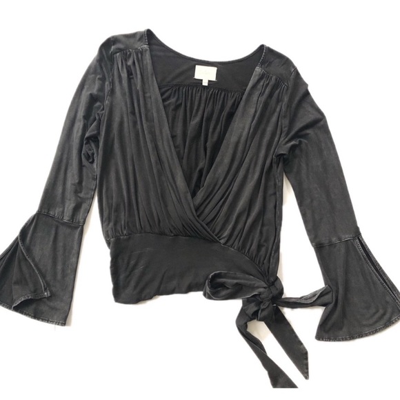 Anthropologie Deletta sirpo faux wrap blouse - Picture 3 of 11